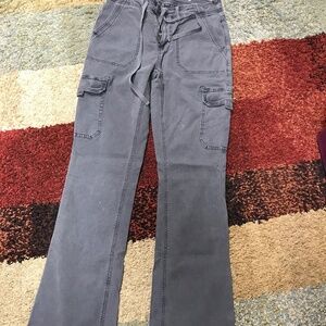 Women American Eagle Cargo Gray Pants 2 long